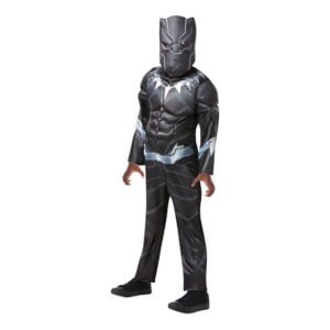 Black Panther Deluxe Barn Maskeraddräkt - Small
