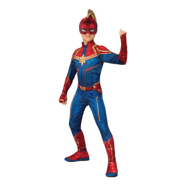 Captain Marvel Hero Barn Maskeraddräkt - Large
