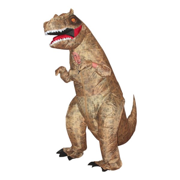 Uppblåsbar T-Rex Dinosaurie Barn Maskeraddräkt - One size