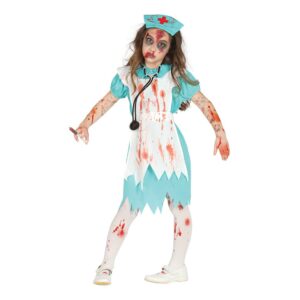 Zombiesköterska Barn Maskeraddräkt - X-Small