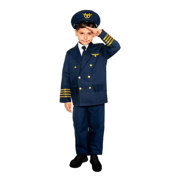 Pilot Deluxe Barn Maskeraddräkt - XX-Small