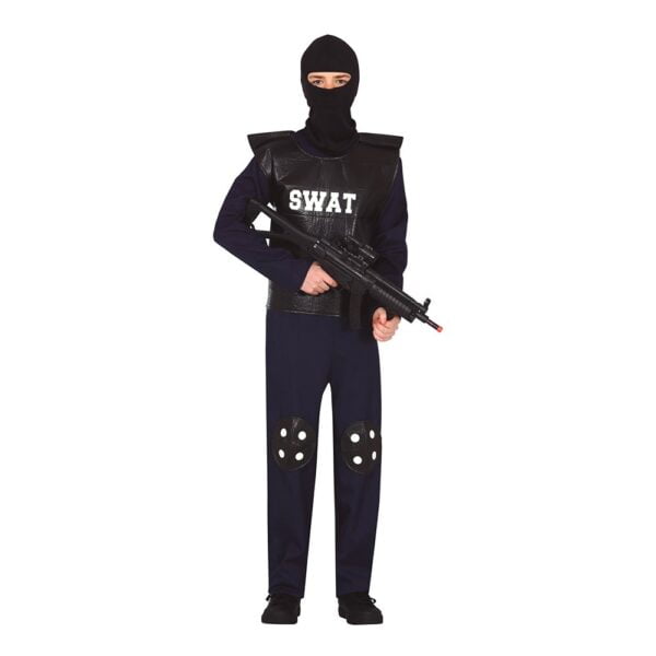 SWAT Polis Teen Maskeraddräkt - One size
