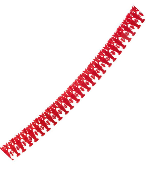 Röd Girlang 3,6 meter - Kräftskiva