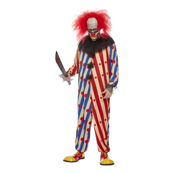 Clown Halloween Maskeraddräkt - X-Large