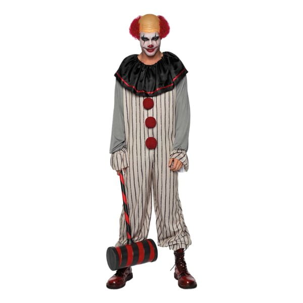 Creepy Clown Deluxe Maskeraddräkt - One Size