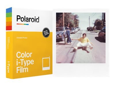 Polaroid i-Type Color Film - Brilliant - vit - 88 x 107 mm 8 ark fotopapper