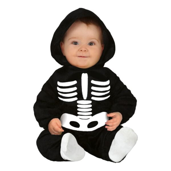 Skelett Bebis Maskeraddräkt - 12-24 månader