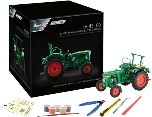1:24 Revell 01030 Deutz D30 Traktor - Adventskalender Plastic Kit