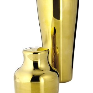 Belmont gold cocktail shaker, True fabrications.
