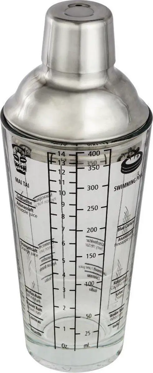 Xavax Glass Cocktail Shaker, 400 ml