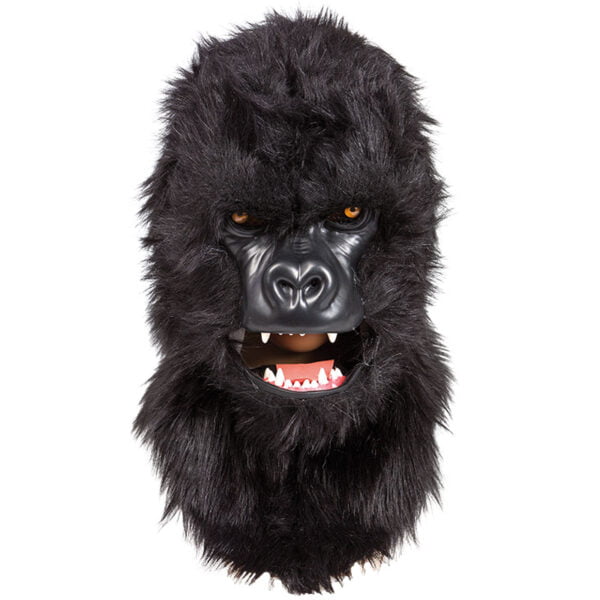 Gorillamask Deluxe med Rörlig Mun