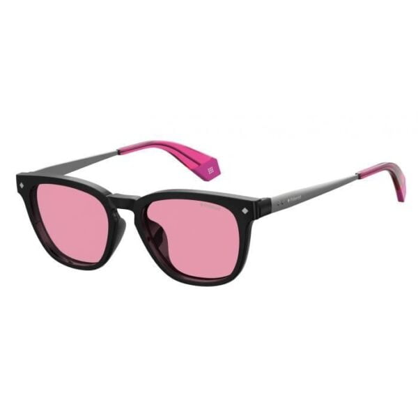 Polaroid solglasögon 6080/G/CS kat. 3 wayfarer stål svart/rosa