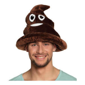 Fest med hattema - Emoji Poop hatt
