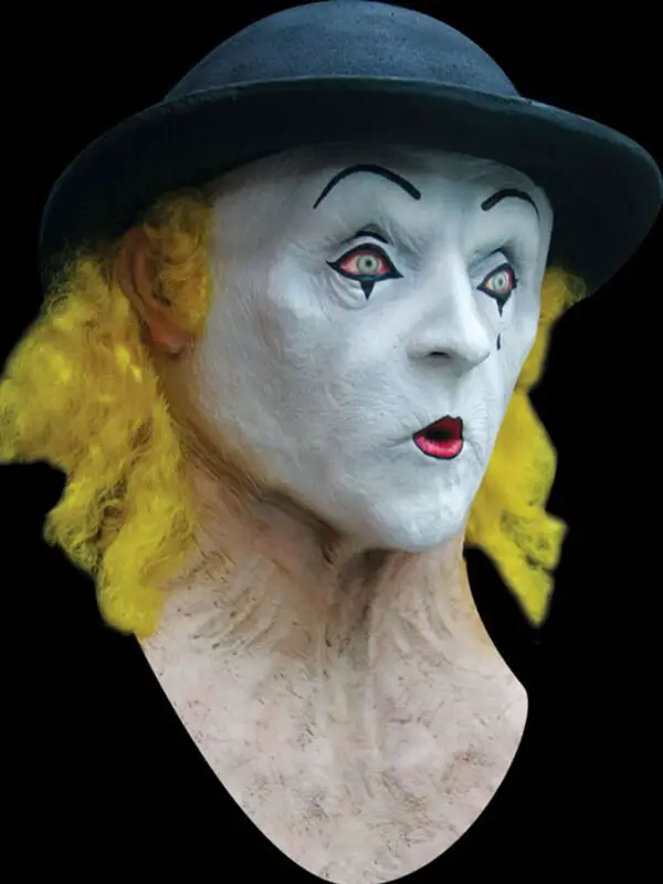 Clown Mask Deluxe med Hatt
