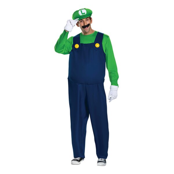 Luigi Deluxe Maskeraddräkt - Large