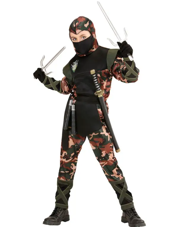 Ninja-Soldat Maskeraddräkt
