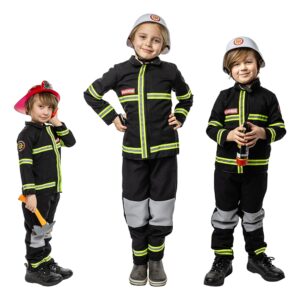 Svensk Brandman Barn Maskeraddräkt - Medium