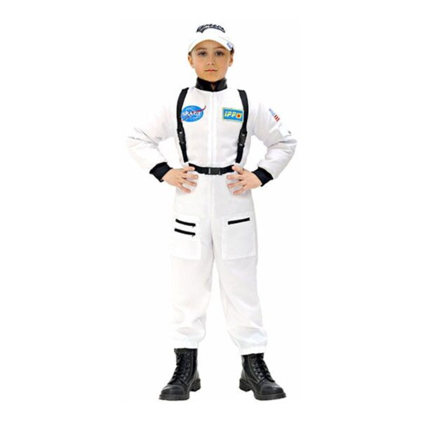 Vit Astronaut Barn Maskeraddräkt - Small