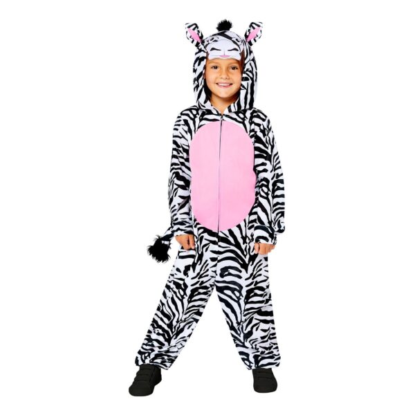 Zebra Onesie Barn Maskeraddräkt - Small