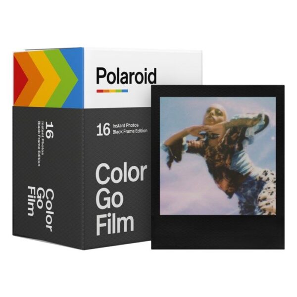 Polaroid Färgfilm med svart ram för Polaroid Go 16 st