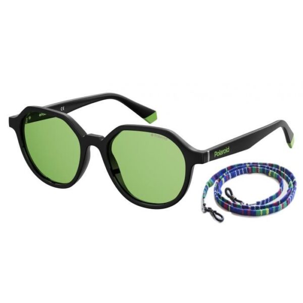 Polaroid solglasögon 6111/S wayfarer unisex svart/grön