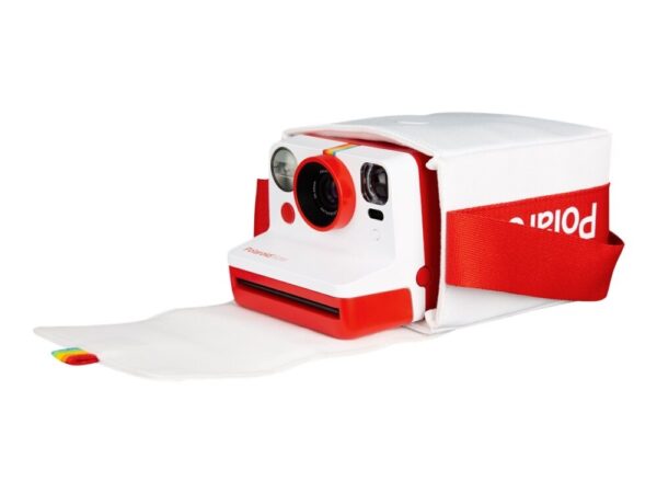 Polaroid - Bärväska för kamera - polyester - vit, röd - Polaroid Rainbow Branding - för Now