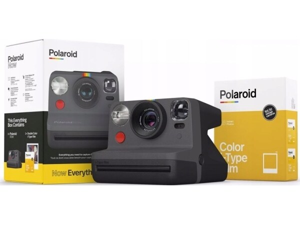 Polaroid Digital Camera Polaroid Now Instant Camera + Refill Paper I-type Color/Black