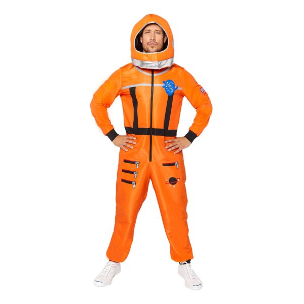 Astronaut Orange Maskeraddräkt - Large