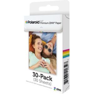 Polaroid Premium ZINK Paper - Självhäftande - vit - 50.8 x 76.2 mm 30 ark fotopapper - för Polaroid Snap Instant, Snap Touch; Mint 2-in-1