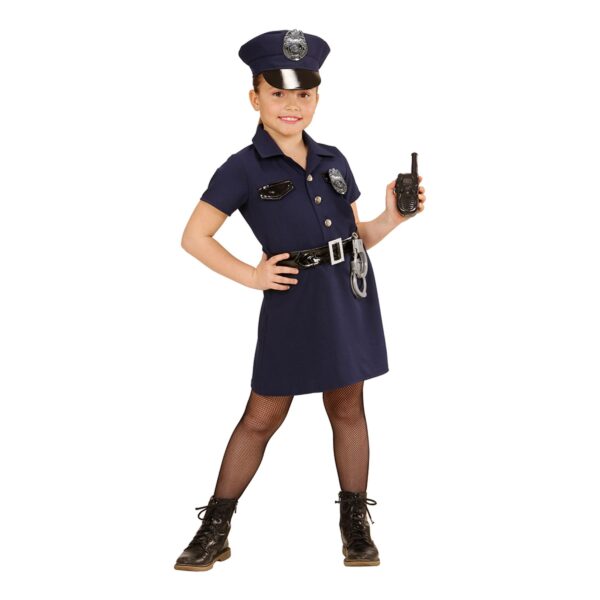 Polisklänning Barn Maskeraddräkt - Medium
