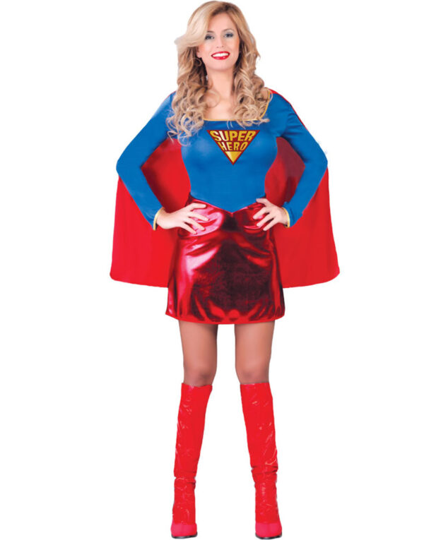 Supergirl-inspirerad Maskeraddräkt
