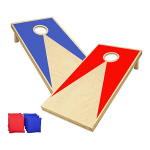 Bästa utomhusspelen - Cornhole Blue & Red Trädsgårdsspel