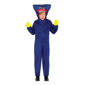 Blå Monster Barn Maskeraddräkt - Medium