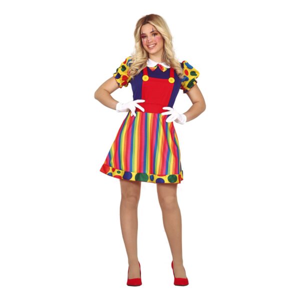 Clown Klänning Maskeraddräkt - Small