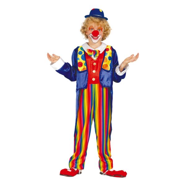 Clown Overall Barn Maskeraddräkt - Medium