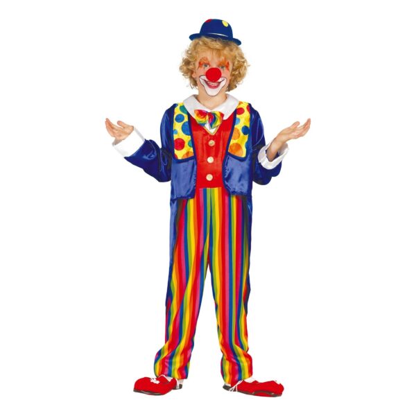 Clown Overall Barn Maskeraddräkt - X-Small