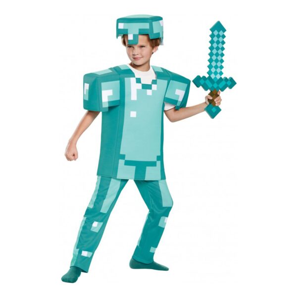 Minecraft Armor Deluxe Barn Maskeraddräkt - Medium
