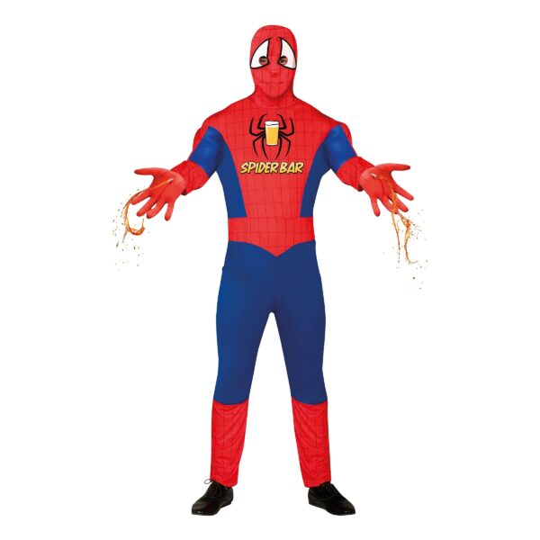 Spiderman med Dispenser Maskeraddräkt - Medium