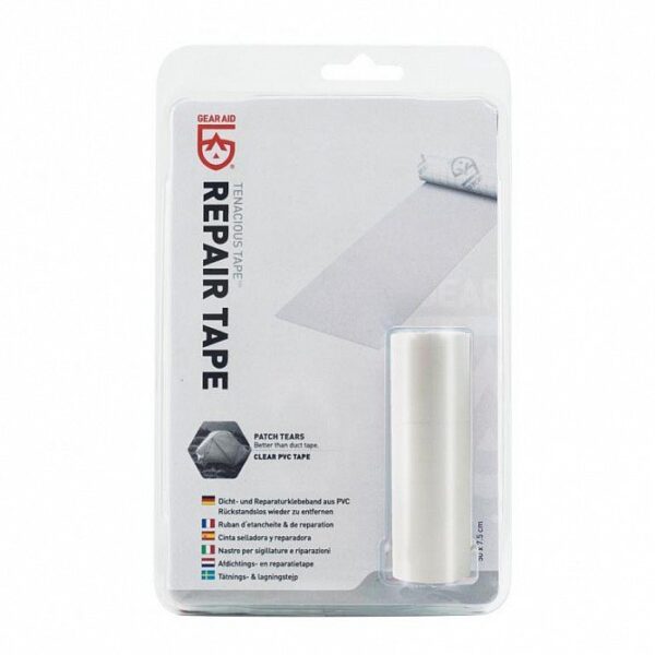GEAR AID TENACIOUS TAPE REPAIR TAPE CLEAR 7.5 x 50 cm, transparent lagningslapp