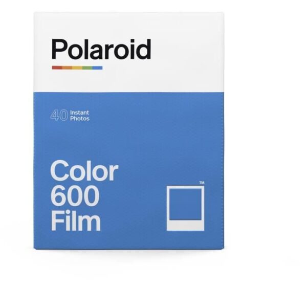 POLAROID - 600 färger instant film multipack - 40 filmer - ASA 640 - 10 min framkallning - Vit ram