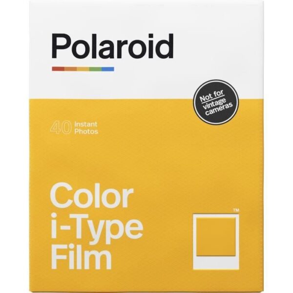 POLAROID - i-Type Color Instant Film Multipack - 40 filmer - ASA 640 - 10 min utveckling - Vit ram