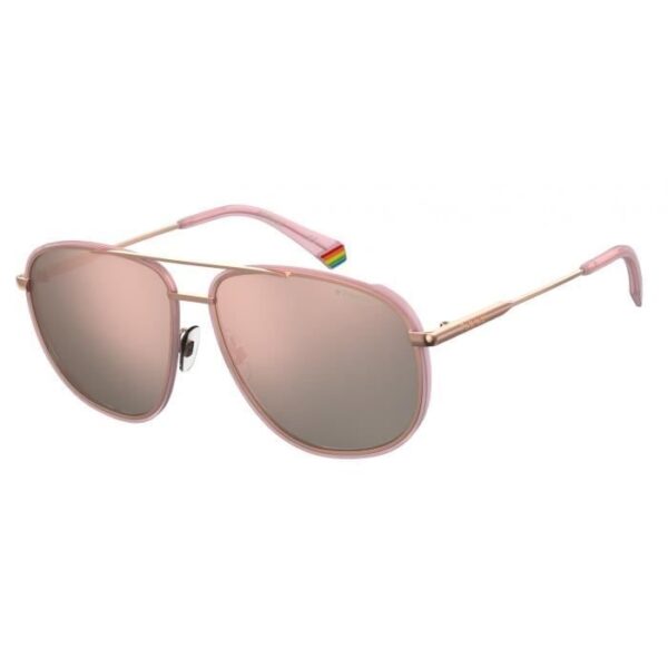 Polaroid solglasögon 6118/G/S cat.3 wayfarer stål roséguld