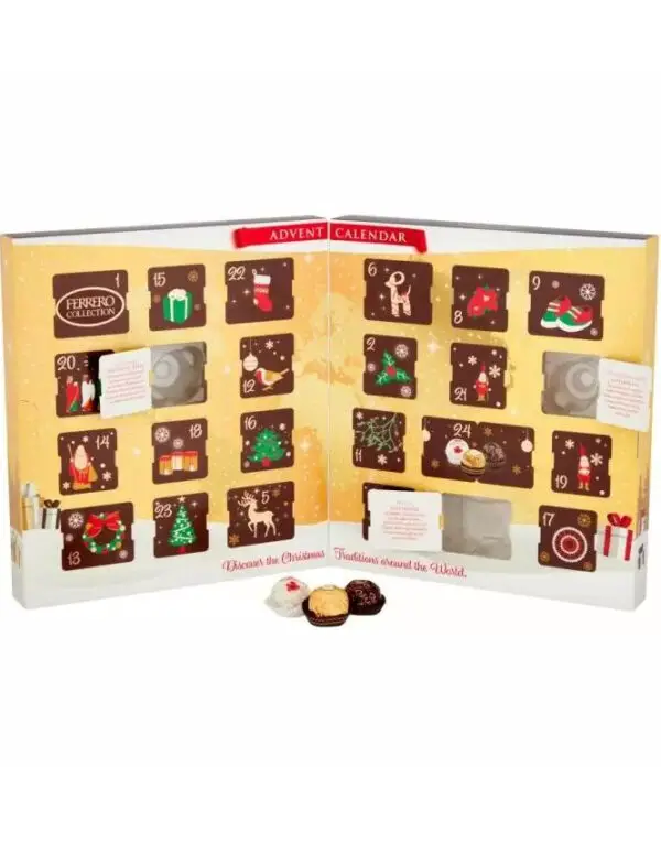 Stor Ferrero Golden Gallery adventskalender med premiumchoklad