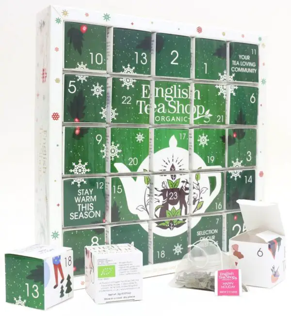 Adventskalender med te "Puzzle Box" Grön 2023 - English Tea Shop