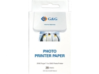 Fotopapper zink GG-ZP023-20 för Canon, G& G, Huawei, HP, Polaroid, Xiaomi skrivare 50mm x 76mm 20 st.