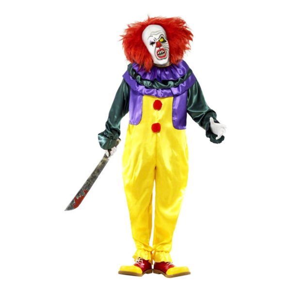 Läskig Clown Maskeraddräkt - X-Large