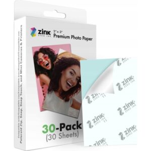 Polaroid Zink Media 2x3" 30 pack, Glansigt, 2x3", Multifärg, 30 ark, Polaroid Snap, Snap Touch, Zip and Mint Cameras & Printers, 67 mm