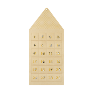 Muurla Muminhuset adventskalender 45x100 cm Beige