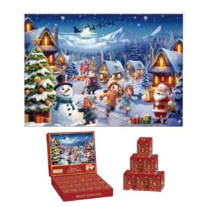 Pussel Adventskalender 2024 - Julpussel med 1008 bitar - Jultomte
