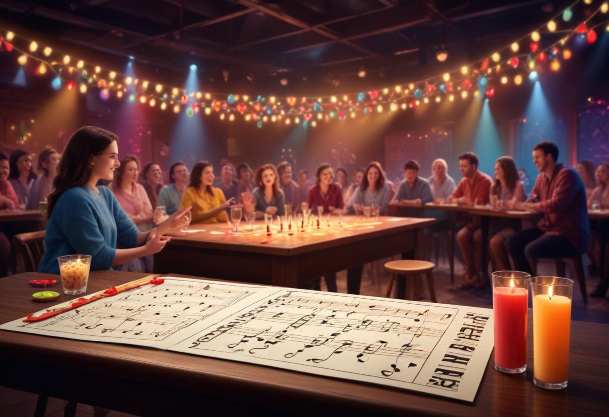 Ha kul med musikquiz spel och testa dina kunskaper! illustration